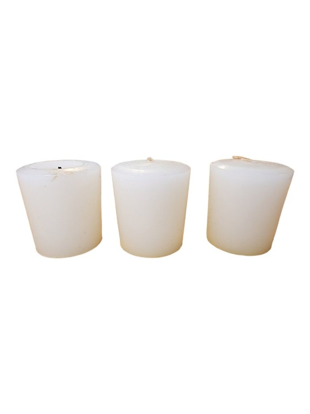 Set Of 3 Votive Peppermint Candy Cane Preowned Lightly Used